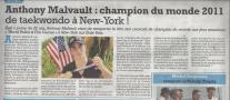 Le Petit Niçois : Anthony Malvault, Champion du Monde 2011 World Police Fire Games!