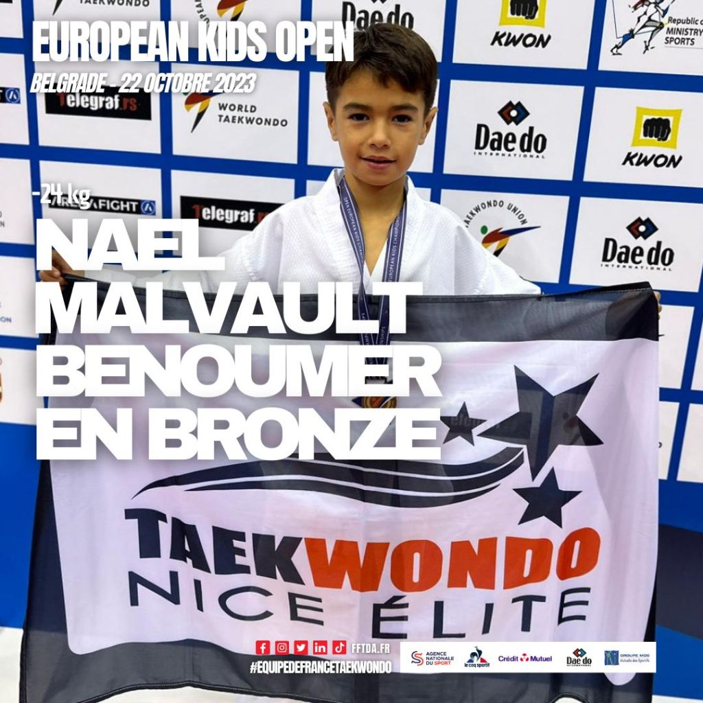 Nael Malvault, Taekwondo, FFTDA